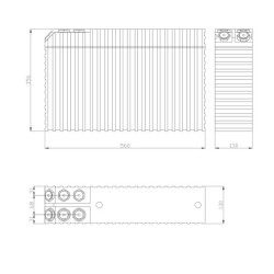 Winston Battery Cell 1000Ah 3.3V LiFeYPO4 (TSWB-LYP1000AHC)