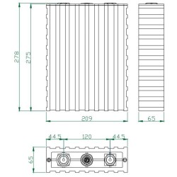Winston Battery Cell 160Ah 3.3V LiFeYPO4 (TSWB-LYP160AHA-B)